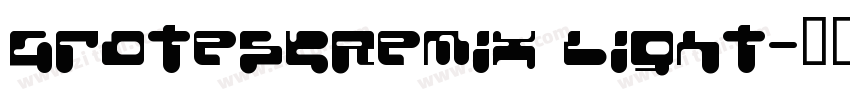 GroteskRemix Light字体转换
